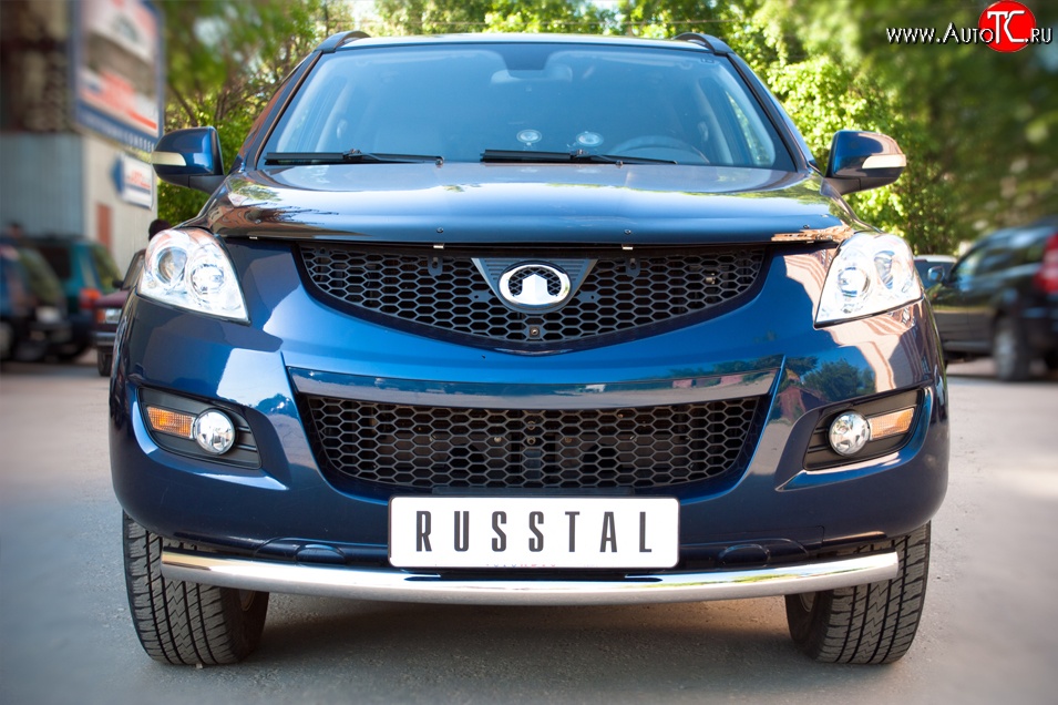 14 699 р. Одинарная защита переднего бампера диаметром 63 мм SLITKOFF  Great Wall Hover H5 (2010-2017)  с доставкой в г. Чебоксары