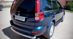 14 999 р. Одинарная защита заднего бампера из трубы диаметром 76 мм SLITKOFF  Great Wall Hover H5 (2010-2017)  с доставкой в г. Чебоксары. Увеличить фотографию 4