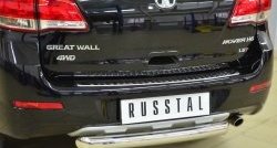 14 549 р. Одинарная защита заднего бампера из трубы диаметром 76 мм SLITKOFF  Great Wall Hover H6 (2012-2016)  с доставкой в г. Чебоксары. Увеличить фотографию 2