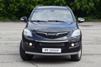 4 999 р. Защита переднего бампера Petroil Tuning (Ø63 мм) Haval H5 рестайлинг (2020-2023) (Сталь с полимерным покрытием в цвет: серебристый ❞Искра❝)  с доставкой в г. Чебоксары. Увеличить фотографию 2
