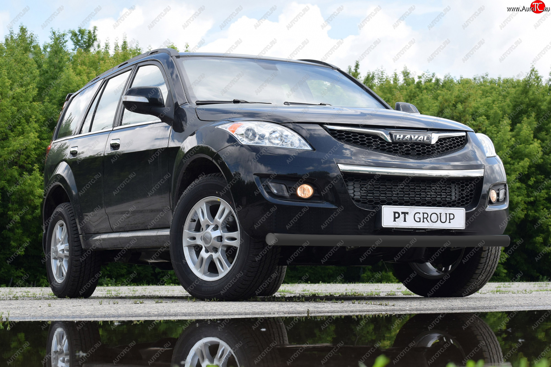 4 999 р. Защита переднего бампера Petroil Tuning (Ø63 мм)  Haval H5 (2020-2023) рестайлинг (Сталь с полимерным покрытием в цвет: черный ❞Шагрень❝)  с доставкой в г. Чебоксары