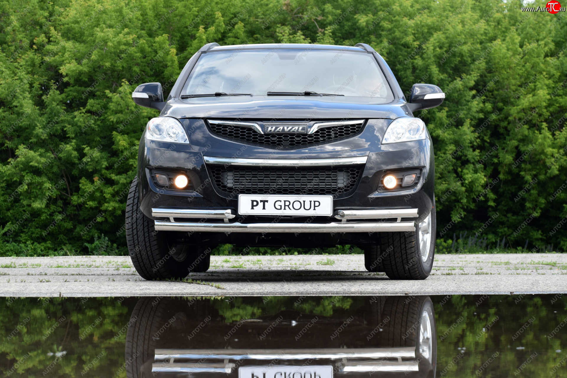 17 449 р. Защита переднего бампера Petroil Tuning (Ø63/51 мм) Haval H5 рестайлинг (2020-2023) (Нержавейка)  с доставкой в г. Чебоксары
