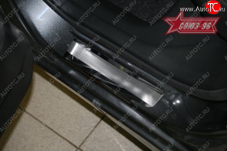2 249 р. Накладки на внутренние пороги Souz-96  Honda Civic  FD (2005-2011) седан дорестайлинг, седан рестайлинг  с доставкой в г. Чебоксары