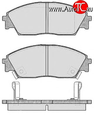 2 899 р. Передние тормозные колодки Tokico RN266M Honda Civic FD седан дорестайлинг (2005-2008)  с доставкой в г. Чебоксары