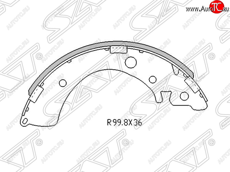 929 р. Колодки тормозные задние SAT Honda HR-V GH1,GH2 дорестайлинг 3 дв. (1998-2001)  с доставкой в г. Чебоксары