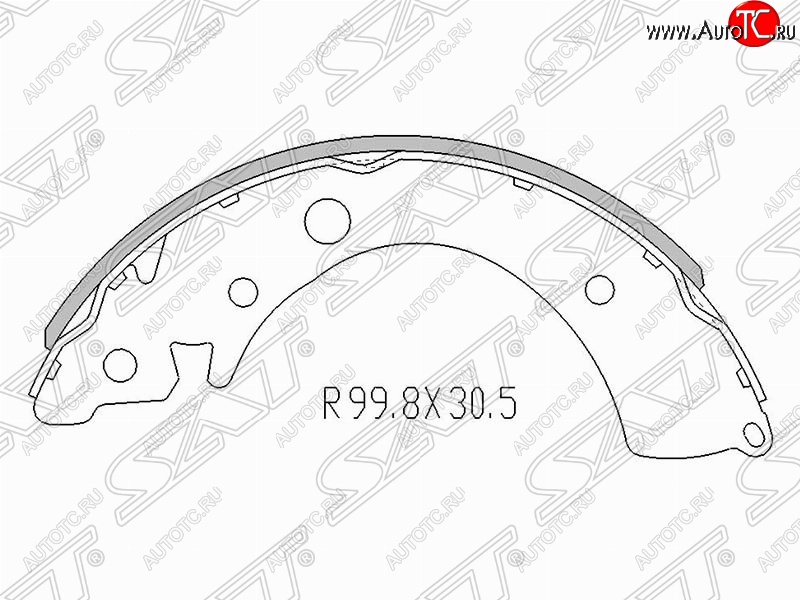999 р. Колодки тормозные задние SAT Honda Jazz (2015-2018)  с доставкой в г. Чебоксары
