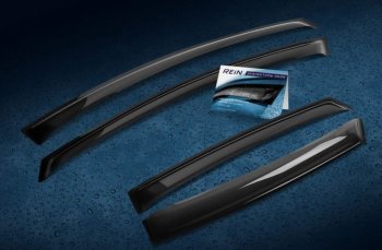 Дефлектора окон REIN (накладные) Honda CR-V  RE1,RE2,RE3,RE4,RE5,RE7 (2007-2012) дорестайлинг, рестайлинг