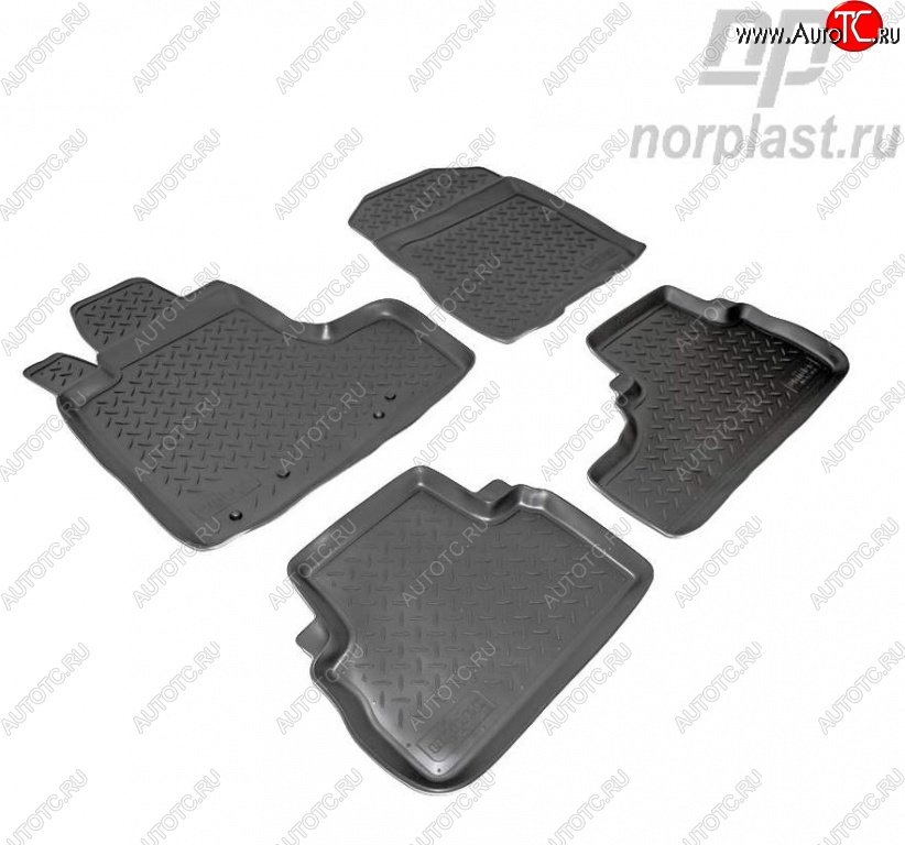 2 569 р. Комплект салонных ковриков Norplast Honda CR-V RE1,RE2,RE3,RE4,RE5,RE7 рестайлинг (2009-2012)  с доставкой в г. Чебоксары