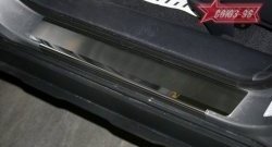 Накладки на внутренние пороги Souz-96 (без логотипа) Honda CR-V  RE1,RE2,RE3,RE4,RE5,RE7 (2007-2012) дорестайлинг, рестайлинг