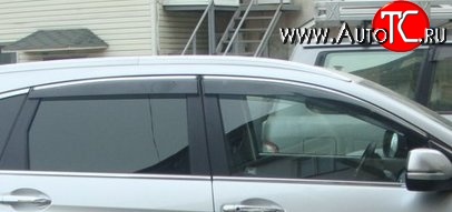 439 р. Комплект дефлекторов окон (ветровиков) 4 шт. Novline (акрил)  Honda CR-V  RM1,RM3,RM4 (2012-2015) дорестайлинг  с доставкой в г. Чебоксары