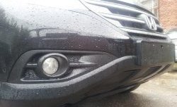 2 249 р. Сетка на бампер (2.4) Russtal (черная) Honda CR-V RM1,RM3,RM4 дорестайлинг (2012-2015)  с доставкой в г. Чебоксары. Увеличить фотографию 5