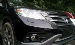 1 539 р. Сетка на бампер (2.0) Russtal (хром) Honda CR-V RM1,RM3,RM4 дорестайлинг (2012-2015)  с доставкой в г. Чебоксары. Увеличить фотографию 8