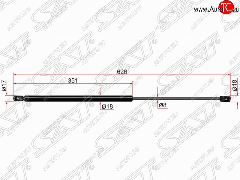 919 р. Газовый упор крышки багажника SAT  Honda CR-V  RM1,RM3,RM4 (2012-2018) дорестайлинг, рестайлинг  с доставкой в г. Чебоксары