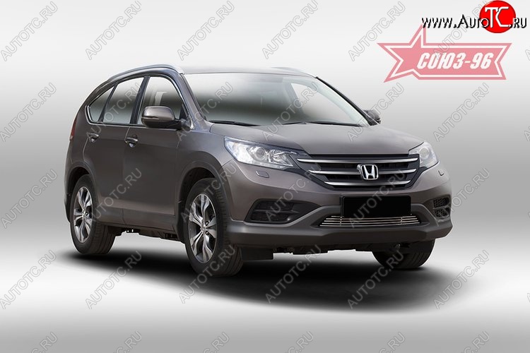 5 084 р. Декоративный элемент воздухозаборника Souz-96 (d10)  Honda CR-V  RM1,RM3,RM4 (2012-2015) дорестайлинг  с доставкой в г. Чебоксары