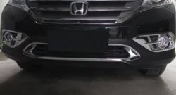 8 049 р. Накладка на передний воздуховод СТ Honda CR-V RM1,RM3,RM4 дорестайлинг (2012-2015)  с доставкой в г. Чебоксары. Увеличить фотографию 2