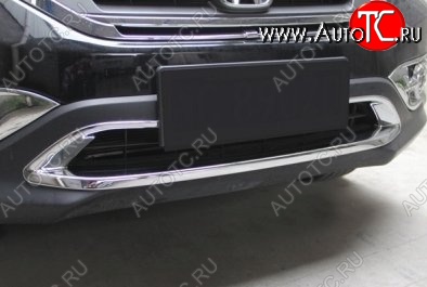 8 049 р. Накладка на передний воздуховод СТ Honda CR-V RM1,RM3,RM4 дорестайлинг (2012-2015)  с доставкой в г. Чебоксары