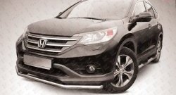 Одинарная защита переднего бампера из трубы диаметром 57 мм Slitkoff Honda CR-V  RM1,RM3,RM4 (2012-2015) дорестайлинг