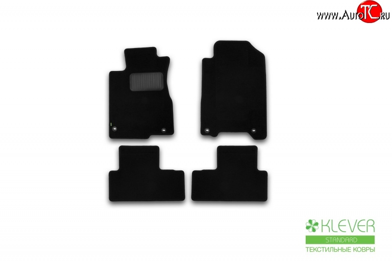 339 р. Коврики в салон Klever Standart. (текстиль) Honda CR-V RM1,RM3,RM4 дорестайлинг (2012-2015) (для обычного авто)  с доставкой в г. Чебоксары