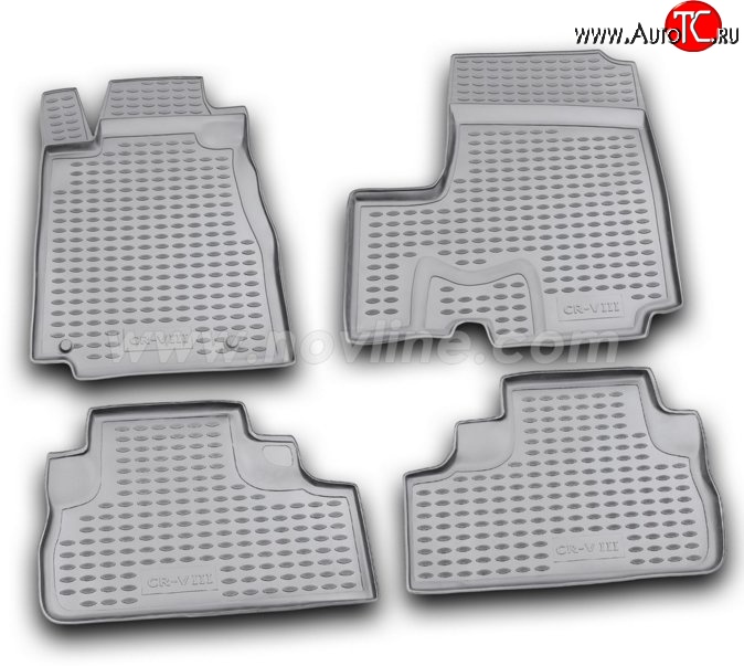 3 699 р. Комплект ковриков в салон Element 4 шт. (полиуретан) Honda CR-V RM1,RM3,RM4 дорестайлинг (2012-2015)  с доставкой в г. Чебоксары