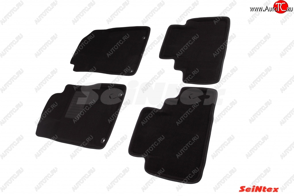 5 249 р. Комплект 3D ковриков в салон Seintex Honda CR-V RM1,RM3,RM4 дорестайлинг (2012-2015)  с доставкой в г. Чебоксары