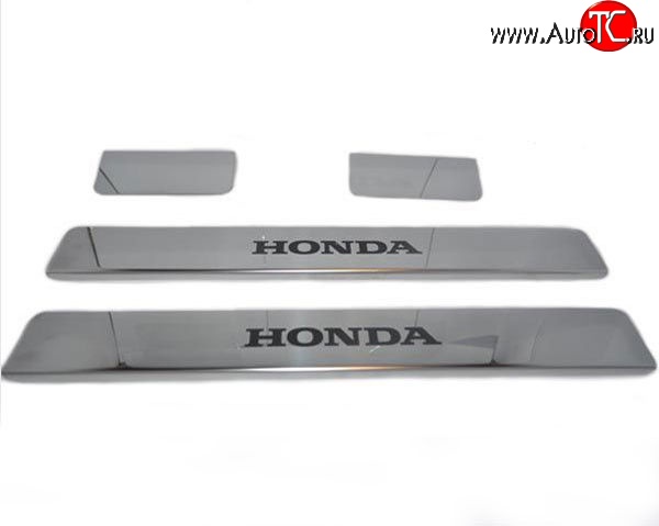679 р. Накладки на порожки автомобиля M-VRS (нанесение надписи методом окраски) Honda CR-V RM1,RM3,RM4 дорестайлинг (2012-2015)  с доставкой в г. Чебоксары