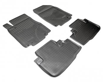 Комплект салонных ковриков Norplast Unidec Honda CR-V RM1,RM3,RM4 дорестайлинг (2012-2015) (Цвет: черный)
