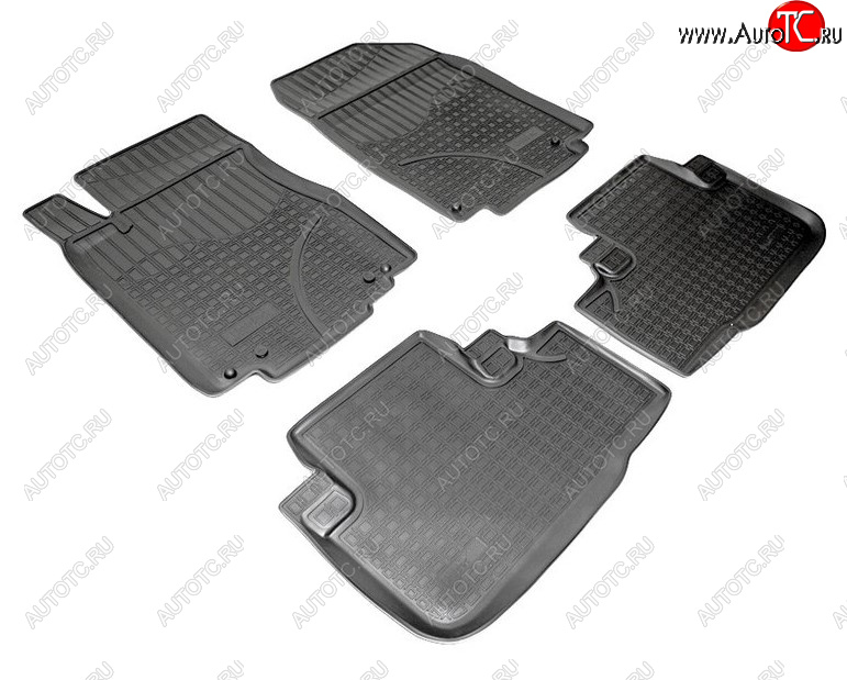 2 659 р. Комплект салонных ковриков Norplast Unidec Honda CR-V RM1,RM3,RM4 дорестайлинг (2012-2015) (Цвет: черный)  с доставкой в г. Чебоксары