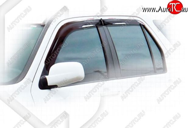 2 159 р. Дефлектора окон CA-Plastiс Honda CR-V RD4,RD5,RD6,RD7,RD9  рестайлинг (2004-2006) (Classic полупрозрачный, Без хром.молдинга)  с доставкой в г. Чебоксары