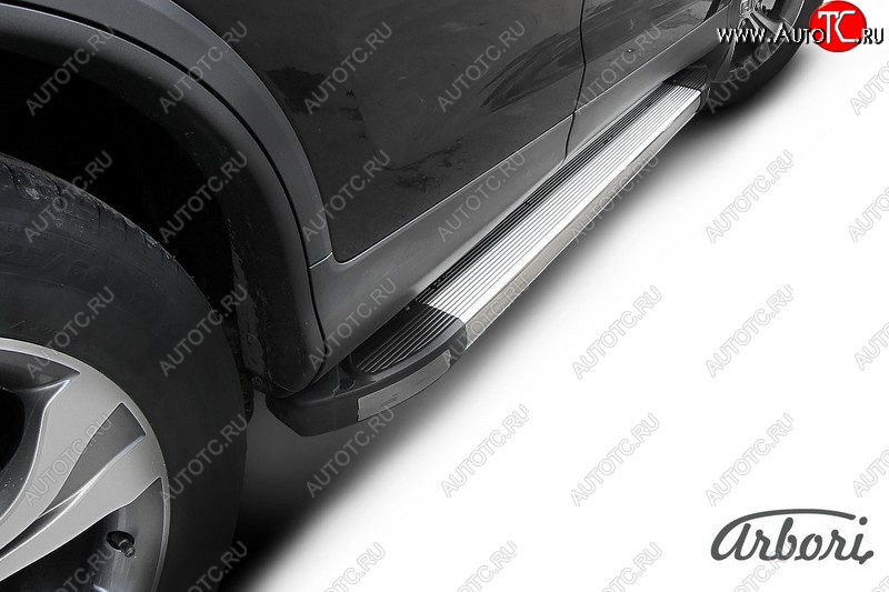 13 049 р. Порожки для ног Arbori (алюминиевый профиль  Honda CR-V  RM1,RM3,RM4 (2012-2018) дорестайлинг, рестайлинг  с доставкой в г. Чебоксары