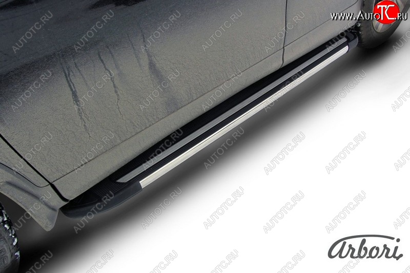 12 509 р. Порожки для ног Arbori Luxe Black  Honda CR-V  RM1,RM3,RM4 (2012-2018) дорестайлинг, рестайлинг  с доставкой в г. Чебоксары