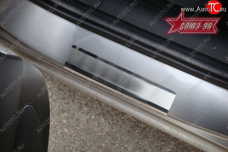 1 529 р. Накладки на внутренние пороги Souz-96  Honda Jazz (2001-2008)  с доставкой в г. Чебоксары