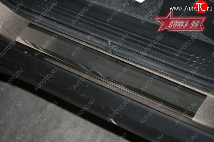 2 519 р. Накладки на внутренние пороги Souz-96  Honda Pilot  YF4 (2008-2015) дорестайлинг, рестайлинг  с доставкой в г. Чебоксары