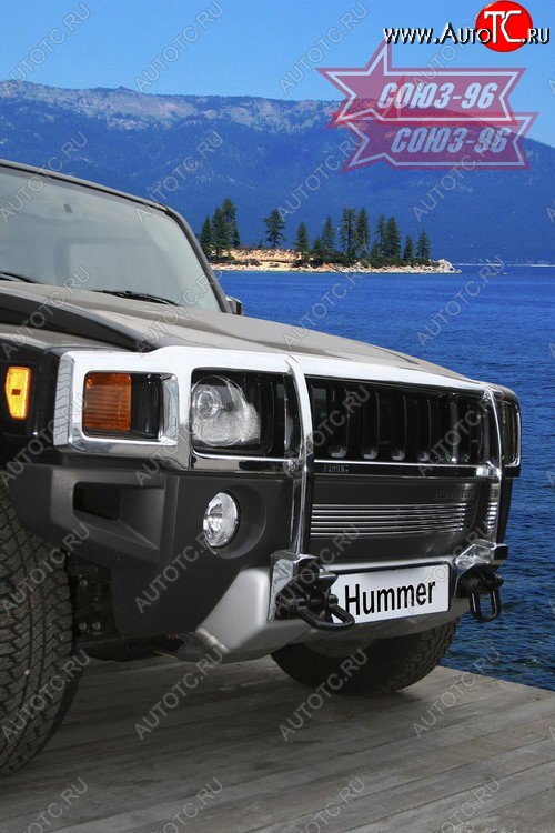 3 914 р. Декоративный элемент воздухозаборника Souz-96 (d10)  HUMMER H3 (2005-2010)  с доставкой в г. Чебоксары