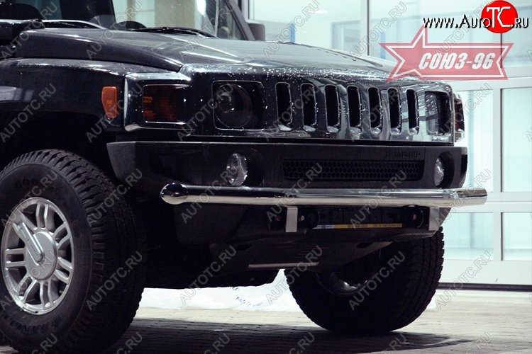 17 189 р. Защита переднего бампера одинарная Souz-96 (d76) HUMMER H3 (2005-2010)  с доставкой в г. Чебоксары