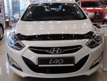 Дефлектор капота SIM Hyundai I40  1 VF (2011-2015) дорестайлинг седан, дорестайлинг универсал