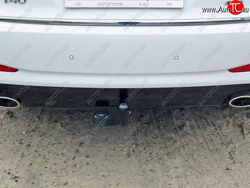10 999 р. Фаркоп (тягово-сцепное устройство) TCC Hyundai I40 1 VF дорестайлинг седан (2011-2015) (Оцинкованный, шар A )  с доставкой в г. Чебоксары