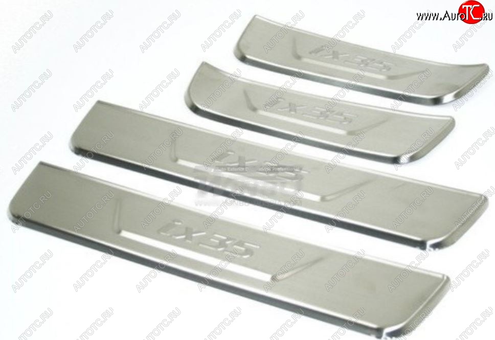 879 р. Накладки на порожки дверного проёма WINBO Hyundai IX35 NU дорестайлинг (2017-2020)  с доставкой в г. Чебоксары