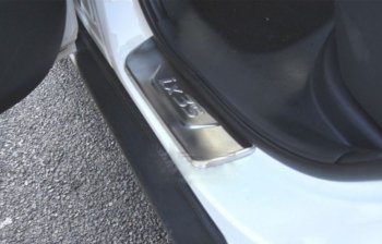 879 р. Накладки на порожки дверного проёма WINBO Hyundai IX35 NU дорестайлинг (2017-2020)  с доставкой в г. Чебоксары. Увеличить фотографию 2