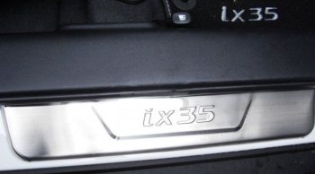 879 р. Накладки на порожки дверного проёма WINBO Hyundai IX35 NU дорестайлинг (2017-2020)  с доставкой в г. Чебоксары. Увеличить фотографию 3
