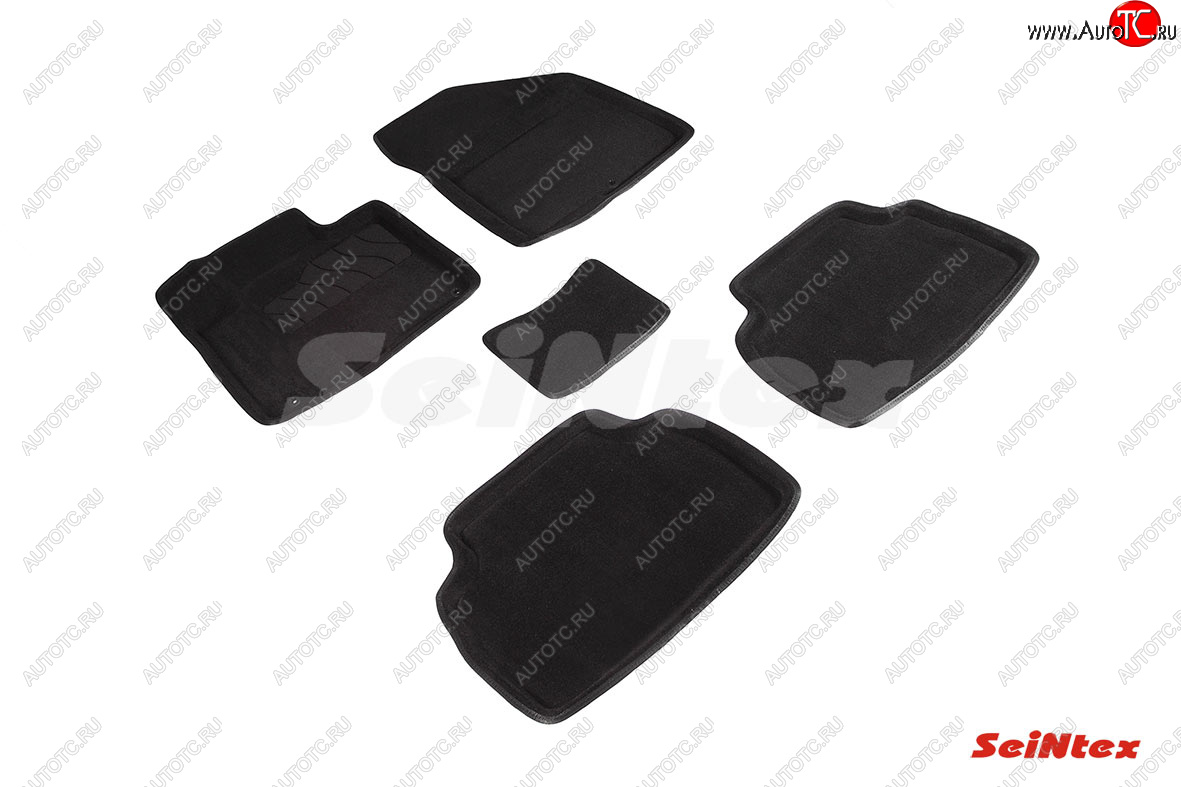 5 699 р. Текстильные коврики в салон SEINTEX 3D 5 мест Hyundai Santa Fe TM рестайлинг (2020-2022)  с доставкой в г. Чебоксары