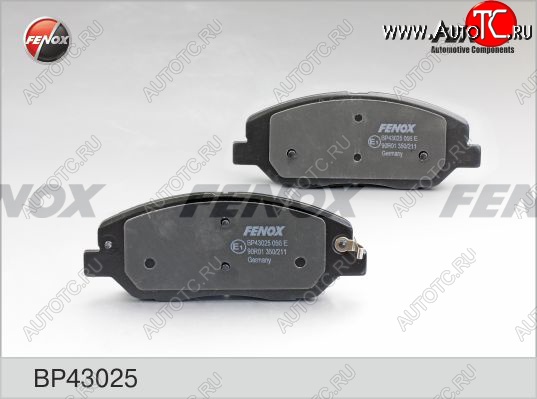 2 489 р. Колодка переднего дискового тормоза FENOX Hyundai Santa Fe CM дорестайлинг (2006-2009)  с доставкой в г. Чебоксары