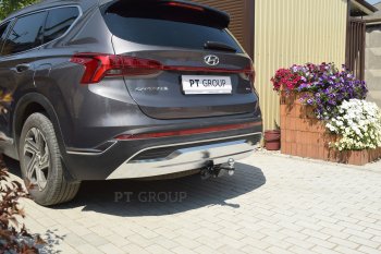 14 699 р. Фаркоп PT GROUP /съемный квадрат/ HYUNDAI Santa Fe 2021-2024/ KIA Sorento 2021-2024  Hyundai Santa Fe TM рестайлинг (2020-2022)  с доставкой в г. Чебоксары. Увеличить фотографию 2
