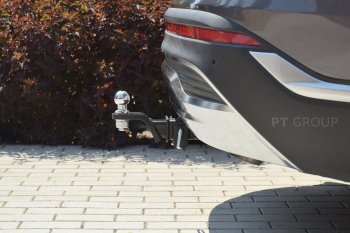 14 699 р. Фаркоп PT GROUP /съемный квадрат/ HYUNDAI Santa Fe 2021-2024/ KIA Sorento 2021-2024  Hyundai Santa Fe TM рестайлинг (2020-2022)  с доставкой в г. Чебоксары. Увеличить фотографию 4