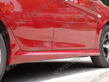 5 999 р. Пороги накладки ZEUS Hyundai Solaris RBr хэтчбэк рестайлинг (2014-2017) (Неокрашенный)  с доставкой в г. Чебоксары. Увеличить фотографию 4