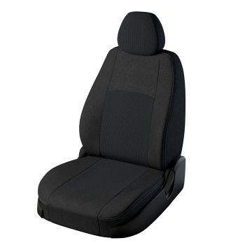 Чехлы для сидений Lord Autofashion Турин (жаккард) Hyundai Solaris RBr хэтчбэк рестайлинг (2014-2017) (Чёрный, вставка Эльбрус)