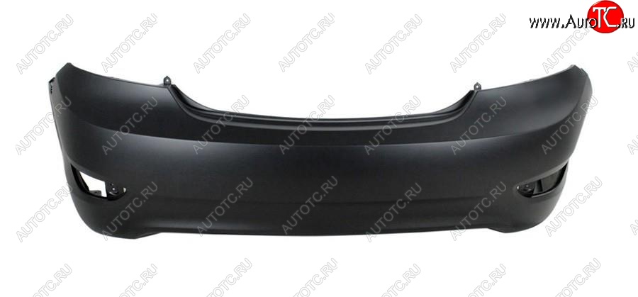 5 199 р. Задний бампер SAT (пр-во Тайвань)  Hyundai Solaris  RBr (2010-2014) седан дорестайлинг (Неокрашенный)  с доставкой в г. Чебоксары
