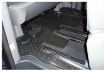 4 649 р. Коврики в салон Element 4 шт. (полиуретан) Hyundai Starex/Grand Starex/H1 TQ рестайлинг (2014-2018)  с доставкой в г. Чебоксары. Увеличить фотографию 6