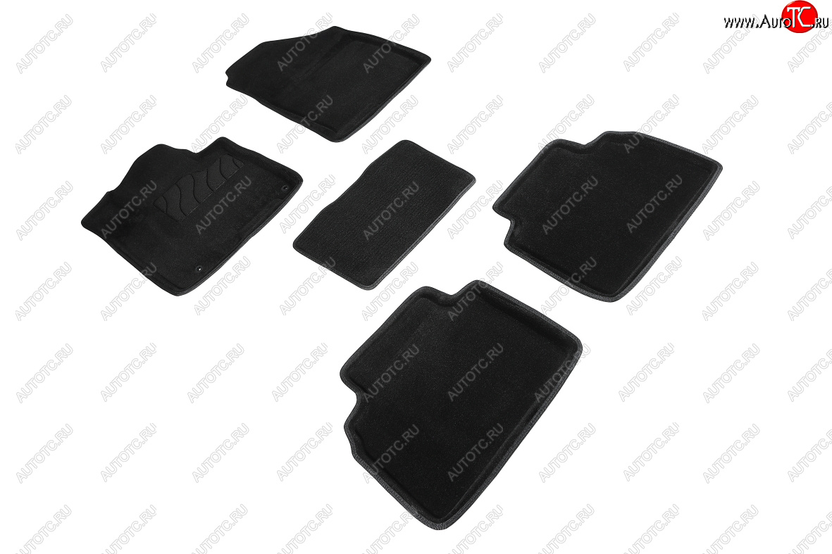 5 699 р. Коврики в салон SEINTEX 3D ВОРС (комплект) Hyundai Tucson NX4 (2020-2022) (Цвет: черный)  с доставкой в г. Чебоксары