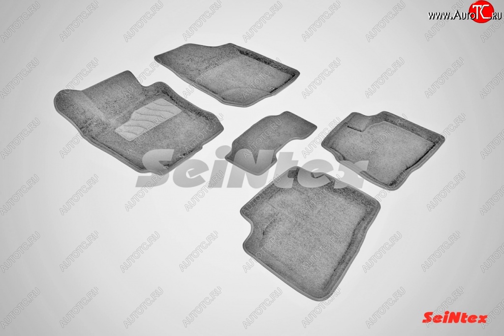 7 399 р. Износостойкие коврики в салон 3D HYUNDAI ELANTRA серые (компл) Hyundai Elantra HD (2006-2011)  с доставкой в г. Чебоксары