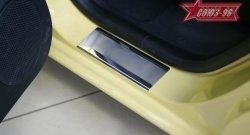 2 159 р. Накладки на внутренние пороги Souz-96  Hyundai Getz  TB (2002-2010) хэтчбэк 5 дв. дорестайлинг, хэтчбэк 5 дв. рестайлинг  с доставкой в г. Чебоксары. Увеличить фотографию 2